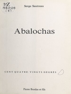 cover image of Abalochas